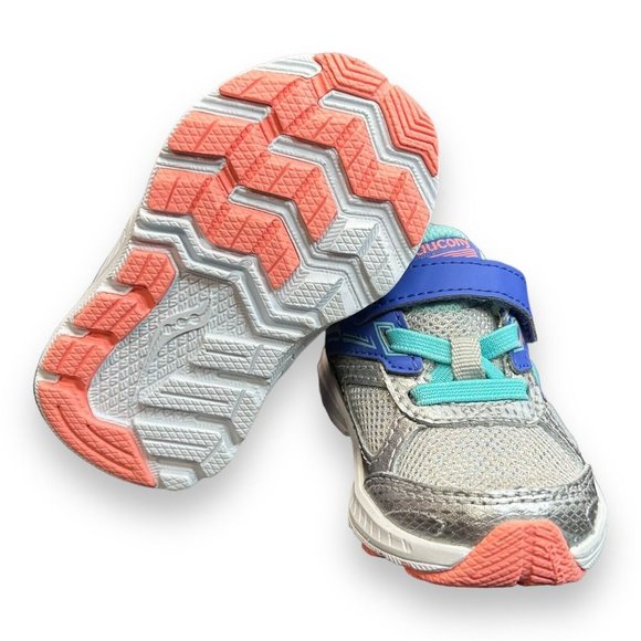 Saucony Girl Cohesion 14 A/C Jr. Sneaker‎ Shoes 4M - Picture 7 of 9
